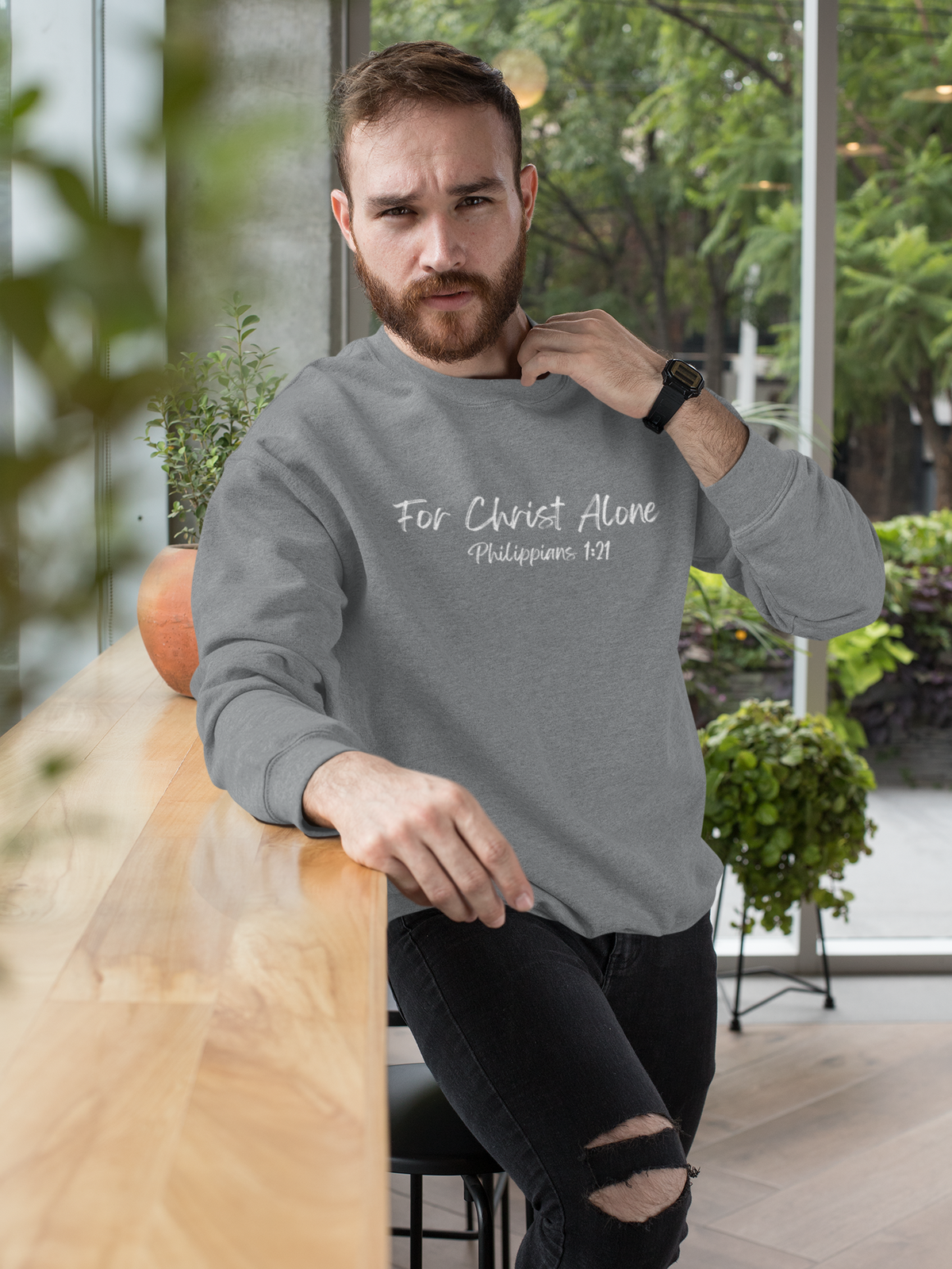 For Christ Alone- Unisex Heavy Blend™ Crewneck Sweatshirt