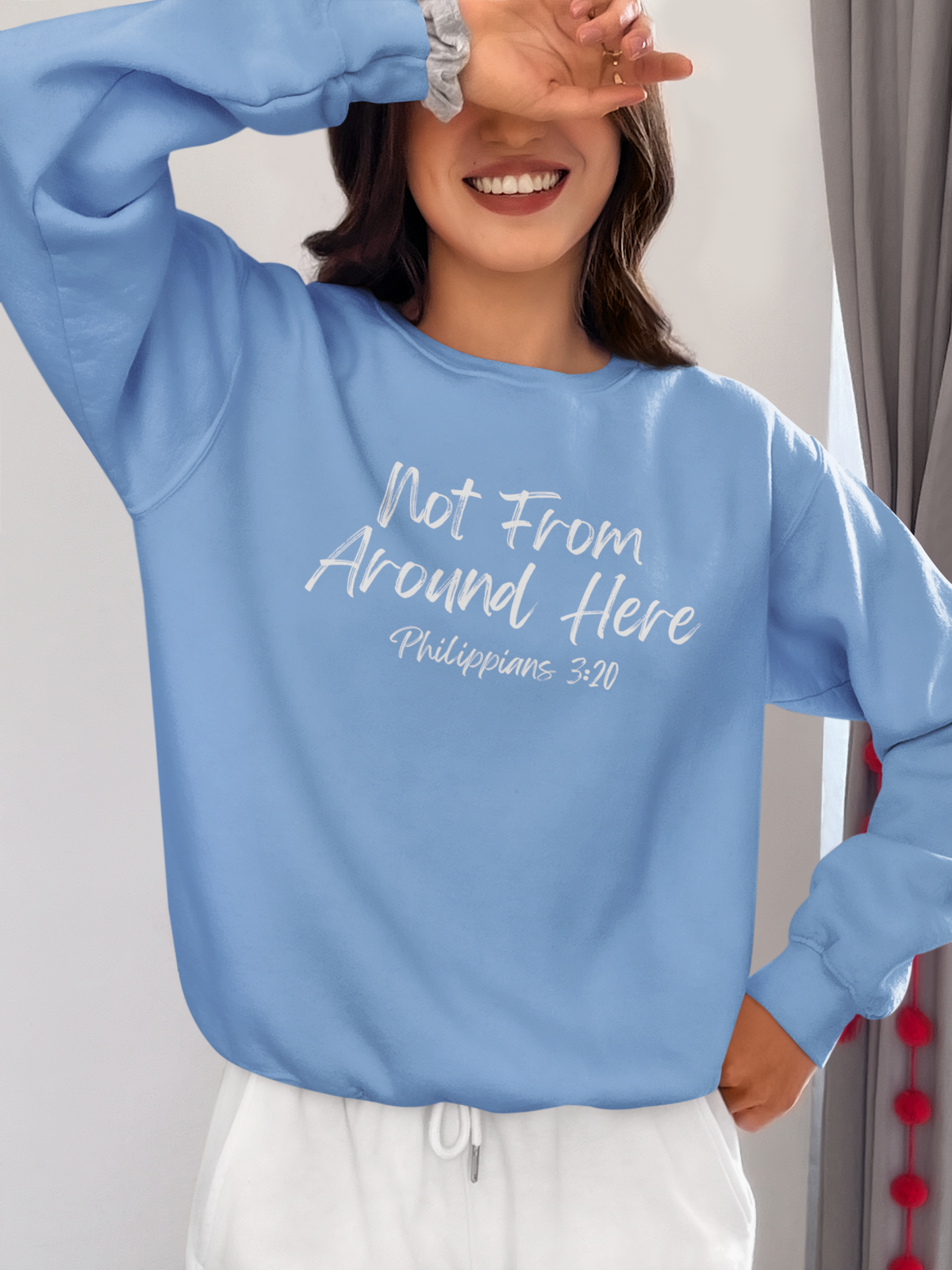 Not From Around Here- Unisex Heavy Blend™ Crewneck Sweatshirt