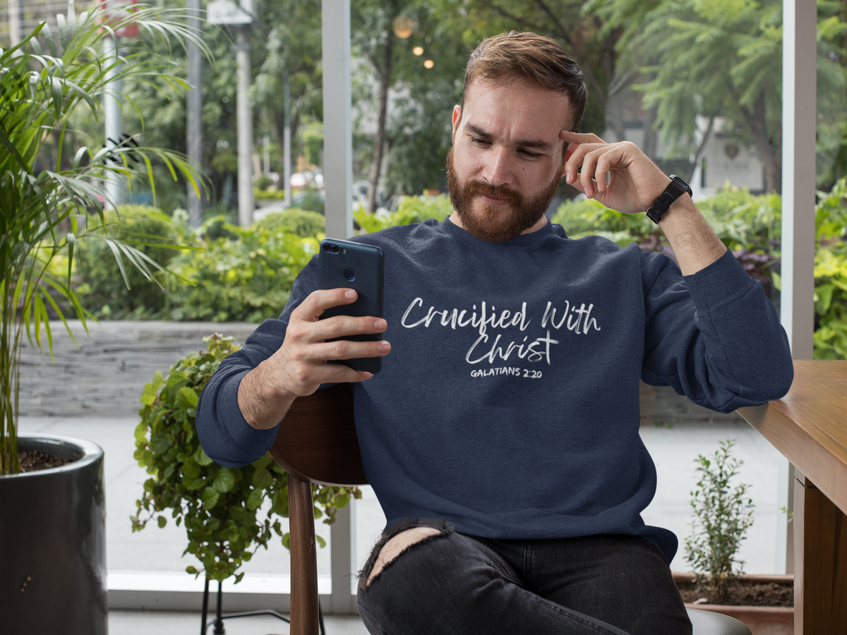 Crucified With Christ- Unisex Heavy Blend™ Crewneck Sweatshirt