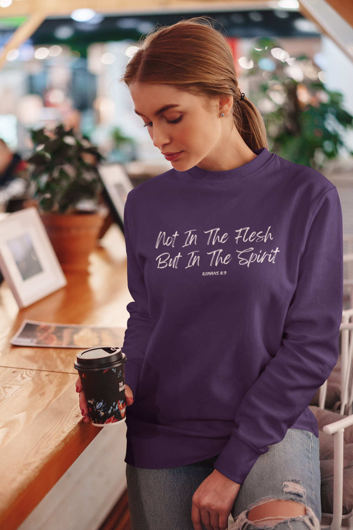 Not in the Flesh but in The Spirit- Unisex Heavy Blend™ Crewneck Sweatshirt