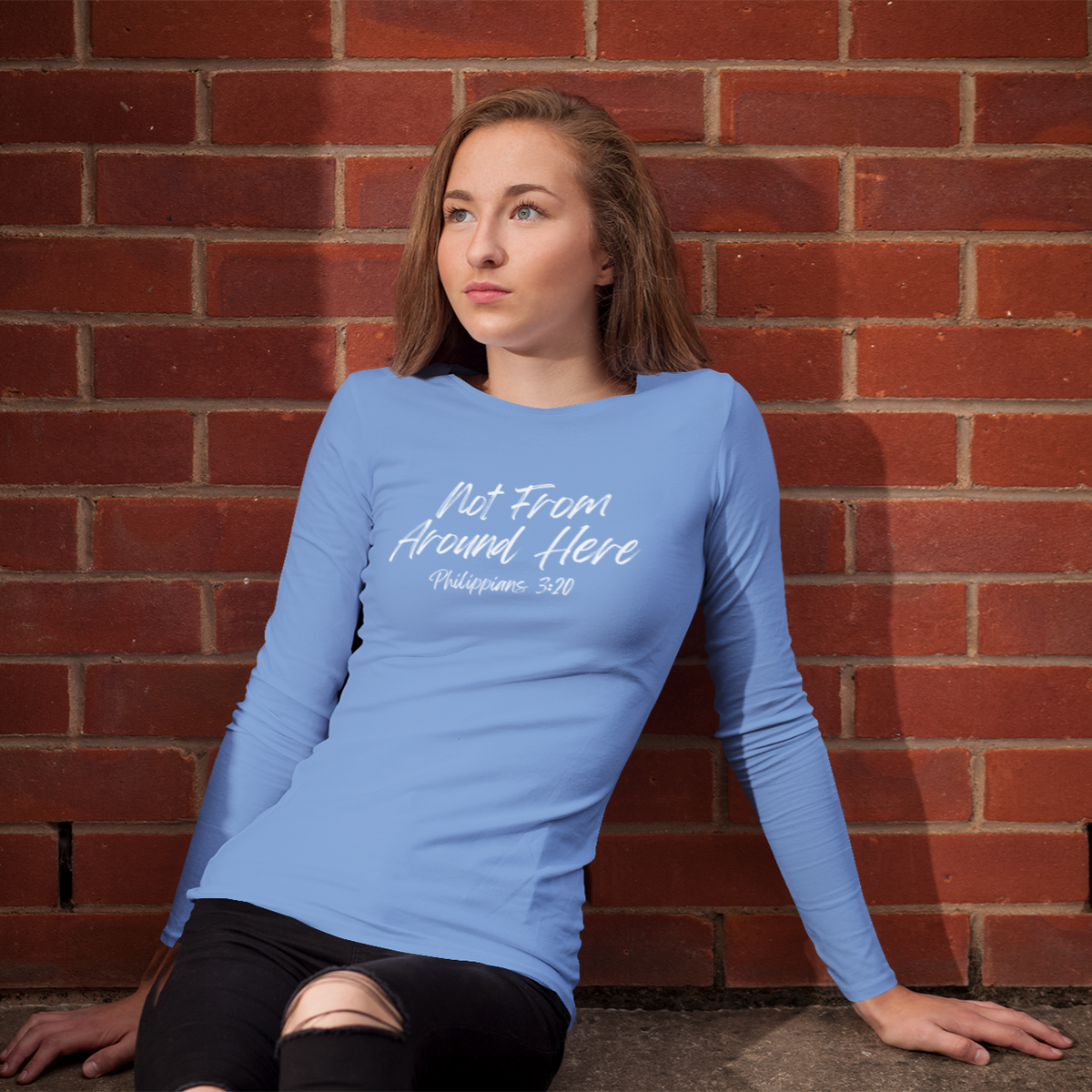 Not From Around Here- Unisex Ultra Cotton Long Sleeve Tee