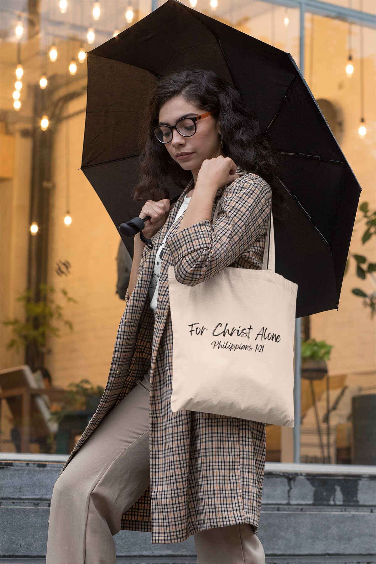 For Christ Alone- Cotton Canvas Tote Bag
