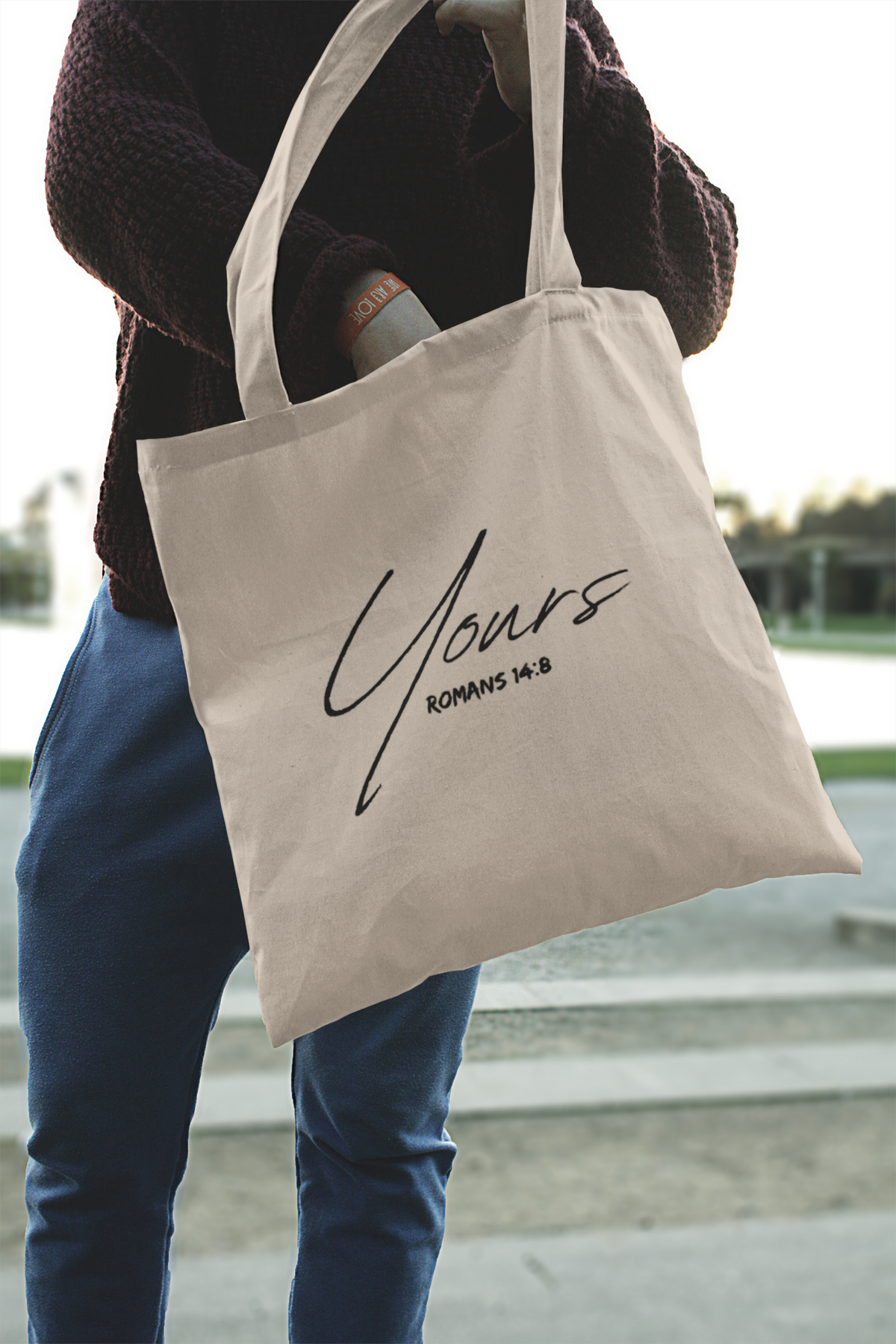 Yours- Cotton Canvas Tote Bag