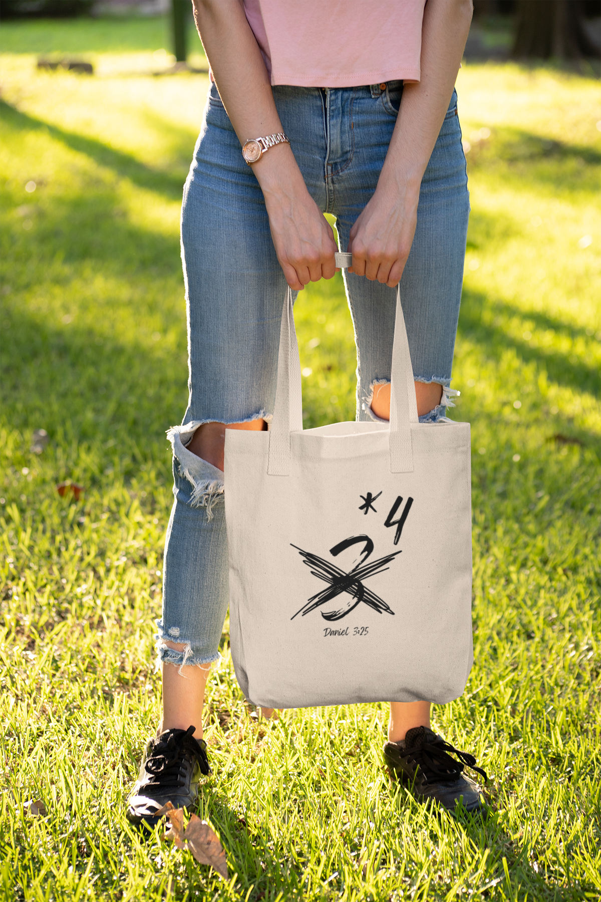 Not Just Three- Cotton Canvas Tote Bag