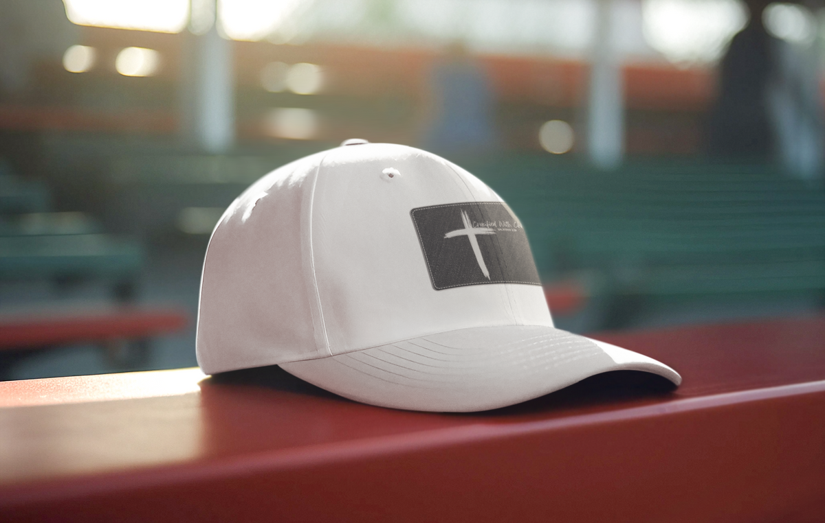 Crucified With Christ Ver.2- Dad Hat with Leather Patch (Rectangle)