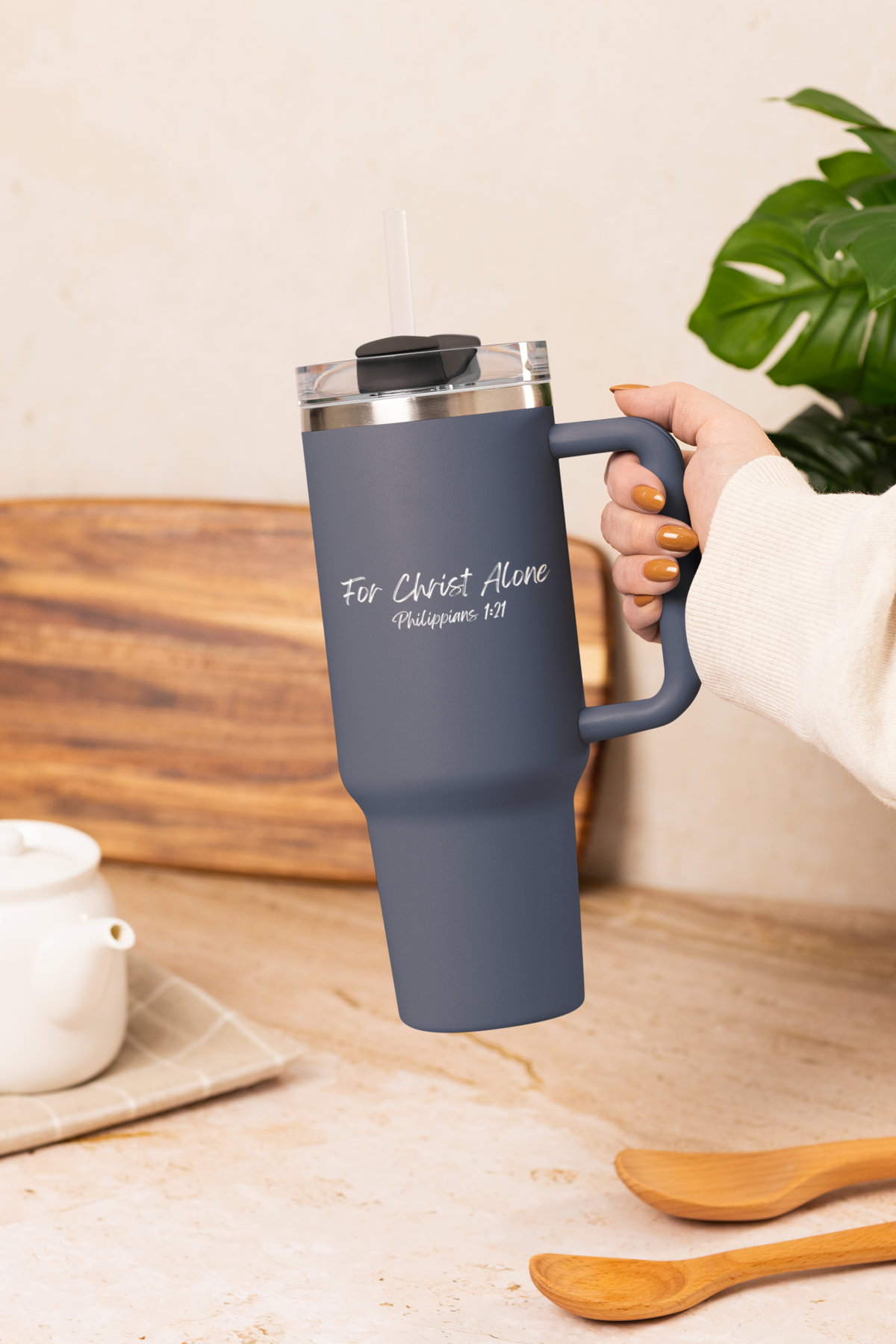 For Christ Alone- Insulated Travel Mug, 40oz