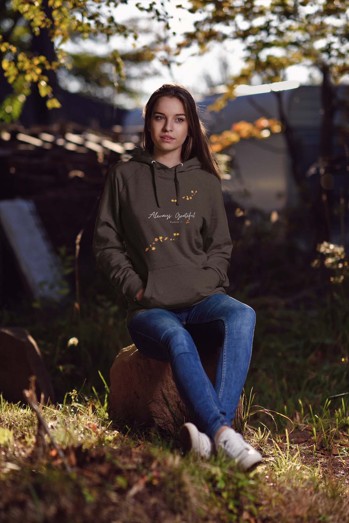 Always Grateful | Ladies' Heavy Blend™ Hooded Sweatshirt