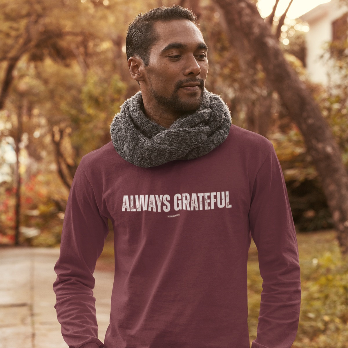 Always Grateful | Men's Ultra Cotton Long Sleeve Tee