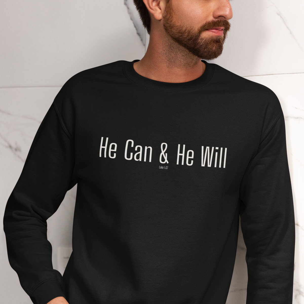 He Can & He Will | Men's Heavy Blend™ Crewneck Sweatshirt