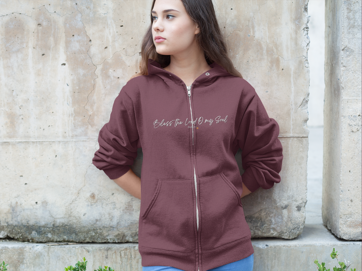 Bless The Lord O My Soul | Ladies' Heavy Blend™ Full Zip Hooded Sweatshirt
