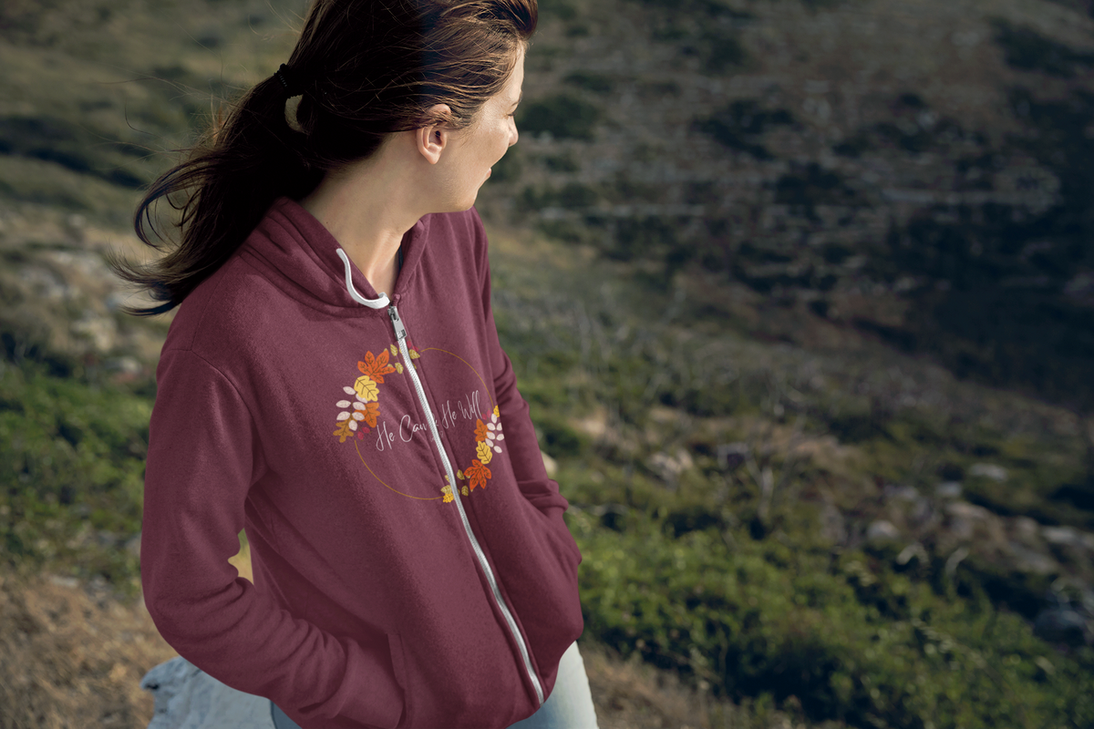 He Can & He Will | Ladies' Heavy Blend™ Full Zip Hooded Sweatshirt