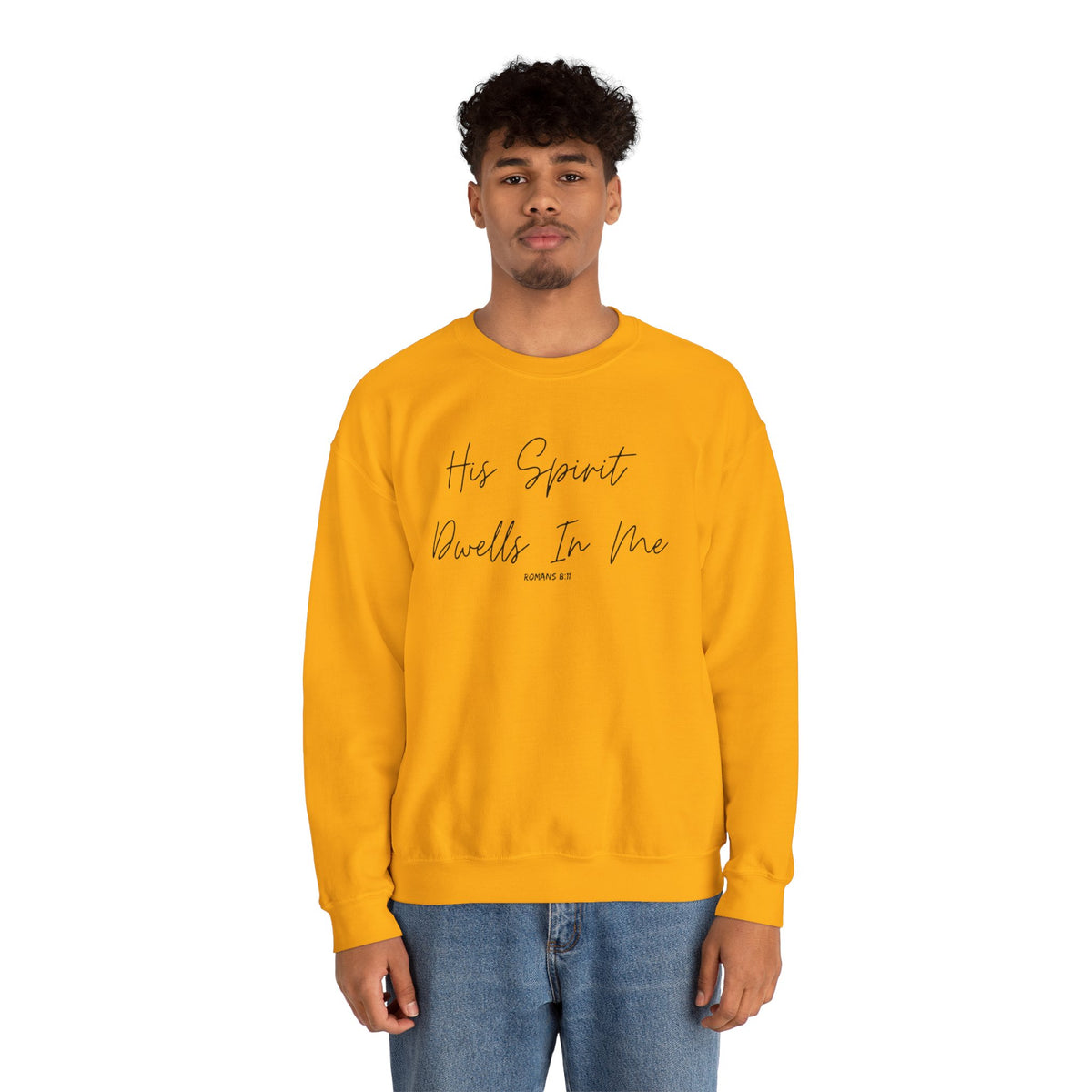 His Spirit Dwells In Me- Unisex Heavy Blend™ Crewneck Sweatshirt