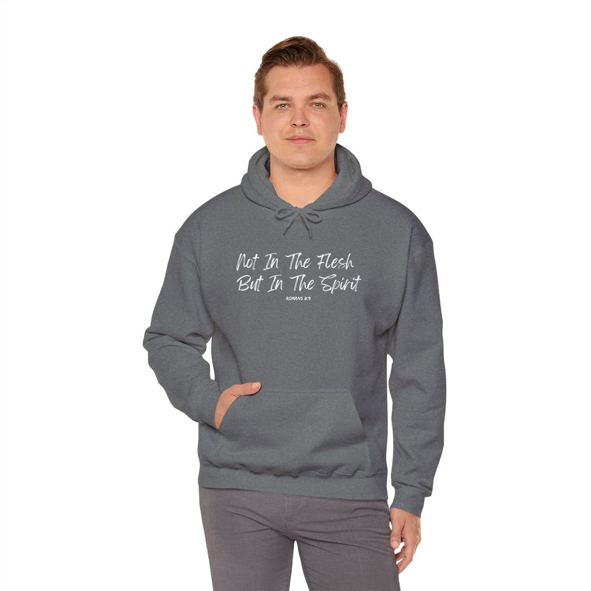 Not in the Flesh but in The Spirit- Unisex Heavy Blend™ Hooded Sweatshirt