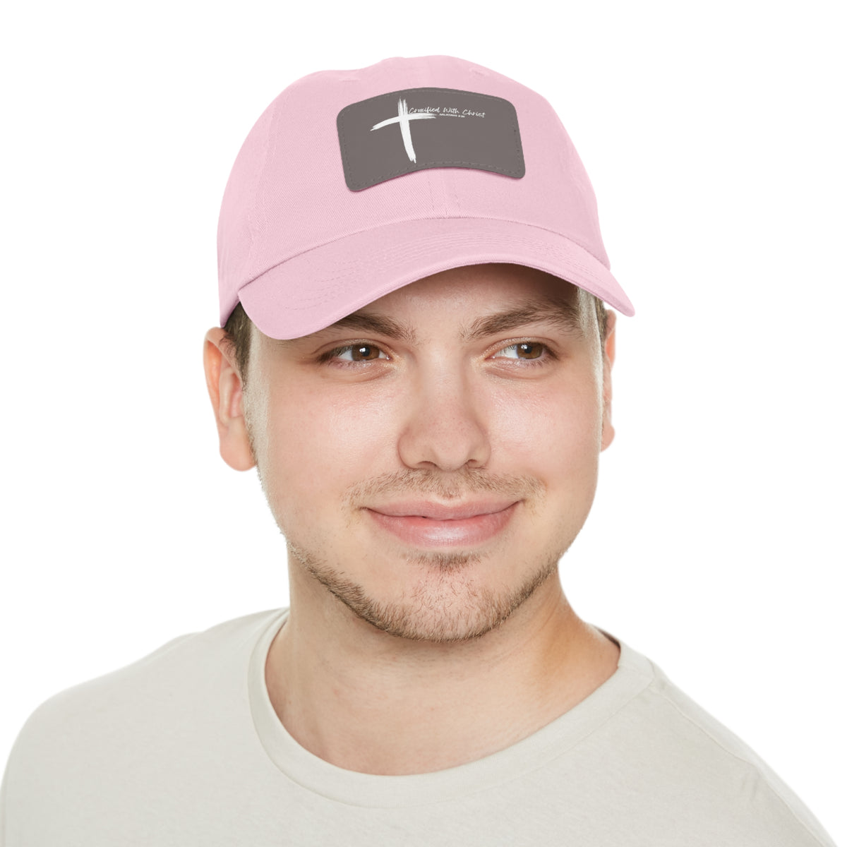 Crucified With Christ Ver.2- Dad Hat with Leather Patch (Rectangle)