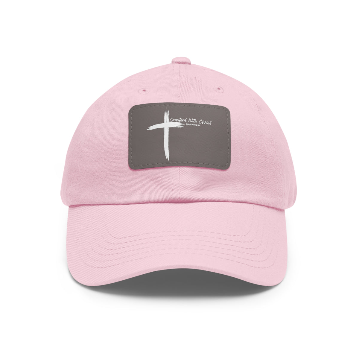 Crucified With Christ Ver.2- Dad Hat with Leather Patch (Rectangle)