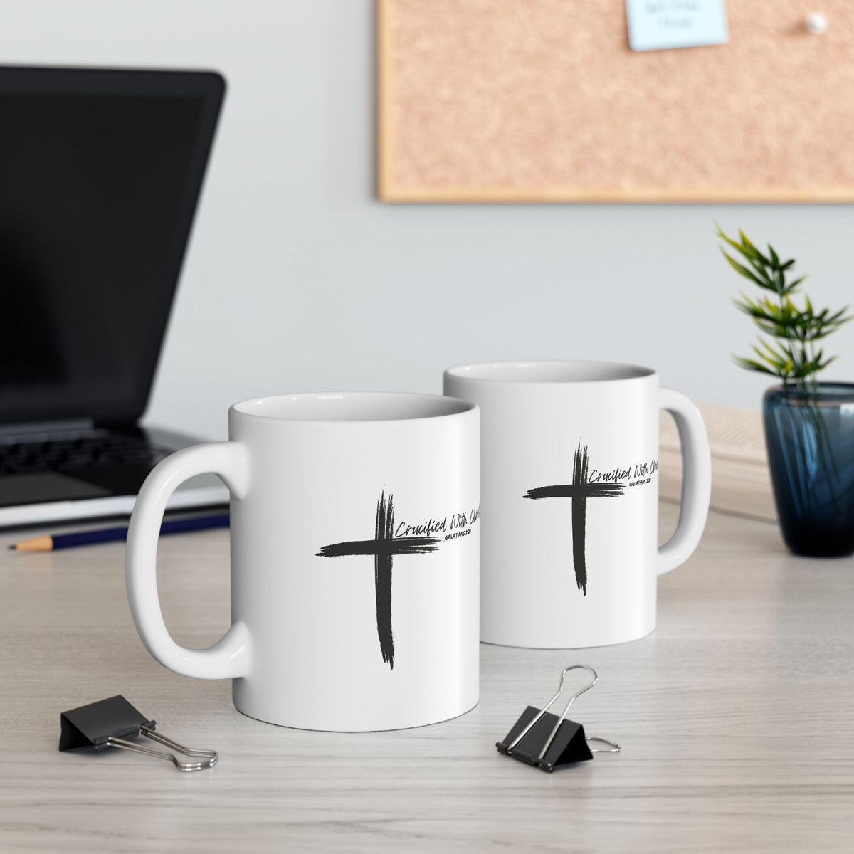 Crucified With Christ Ver.2- Ceramic Mug, (11oz, 15oz)