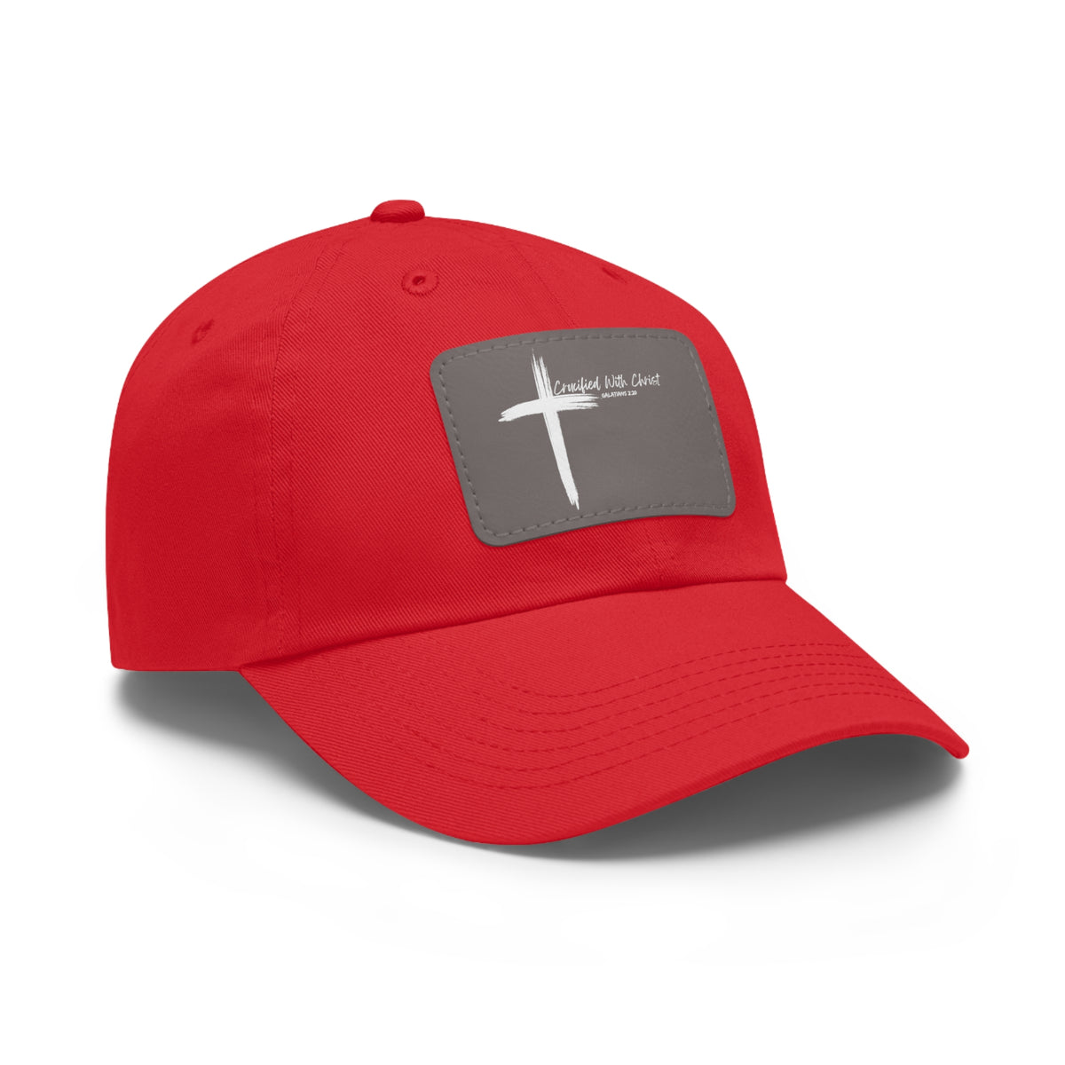Crucified With Christ Ver.2- Dad Hat with Leather Patch (Rectangle)