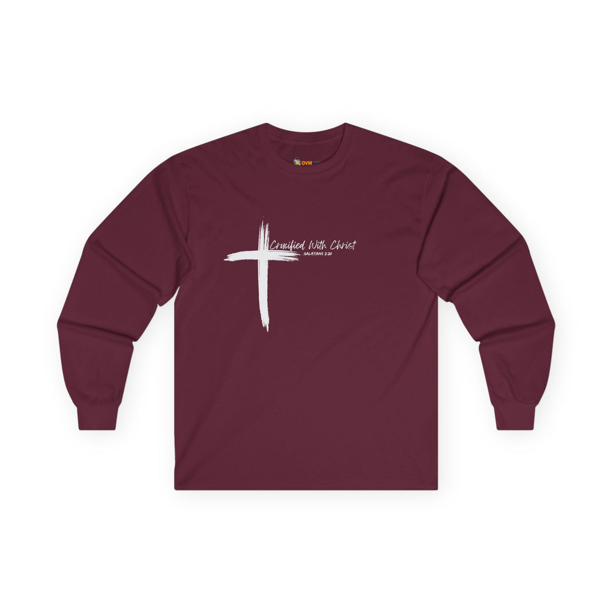 Crucified With Christ Ver.2- Faith-Inspired Unisex Long Sleeve Tee