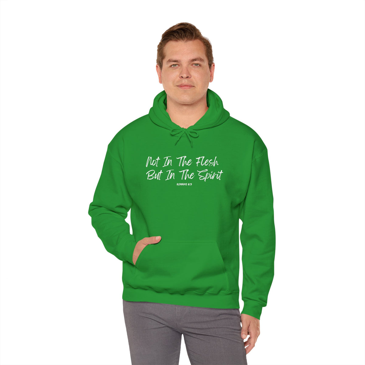 Not in the Flesh but in The Spirit- Unisex Heavy Blend™ Hooded Sweatshirt