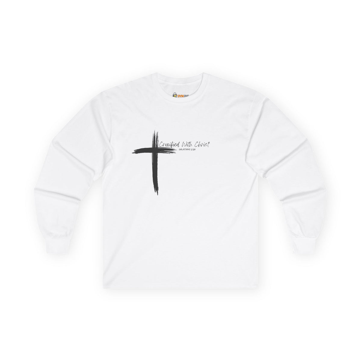 Crucified With Christ Ver.2- Faith-Inspired Unisex Long Sleeve Tee