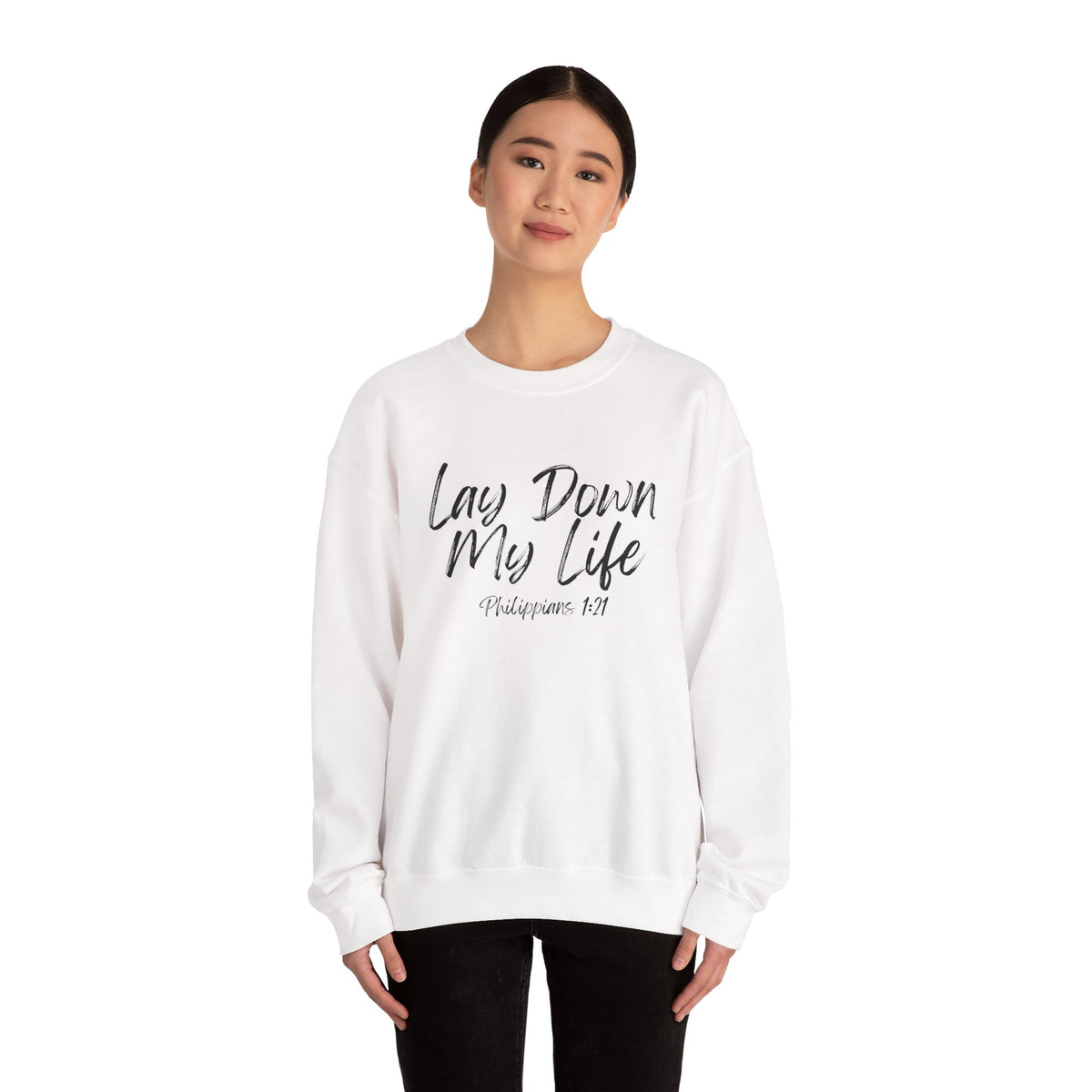 Lay Down My Life- Unisex Heavy Blend™ Crewneck Sweatshirt