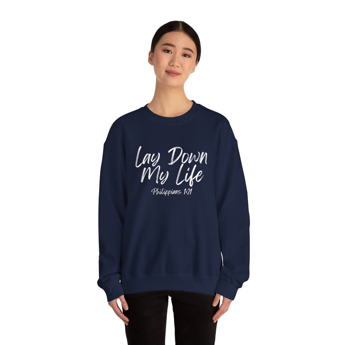 Lay Down My Life- Unisex Heavy Blend™ Crewneck Sweatshirt