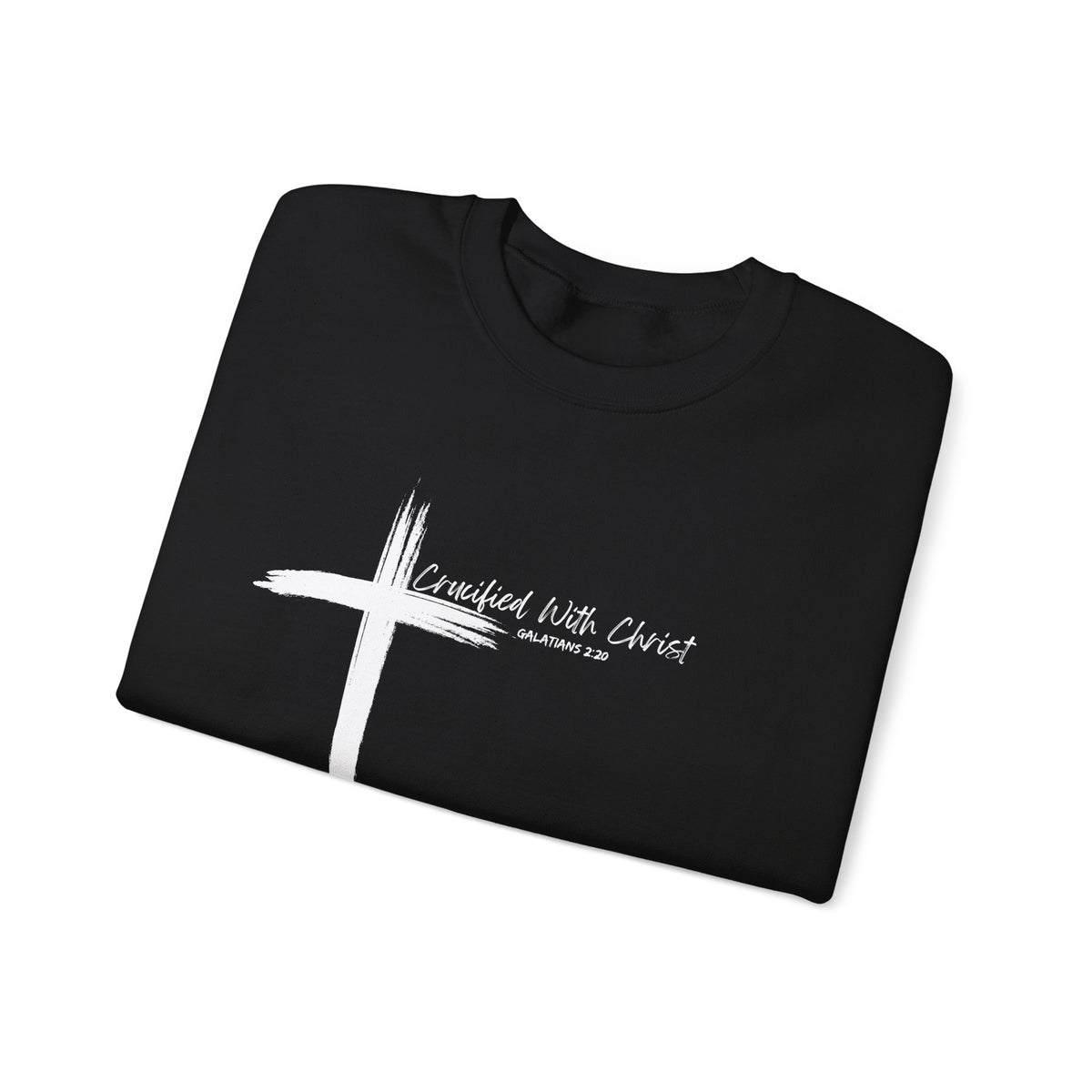 Crucified With Christ Ver.2- Christian Faith Crewneck Sweatshirt