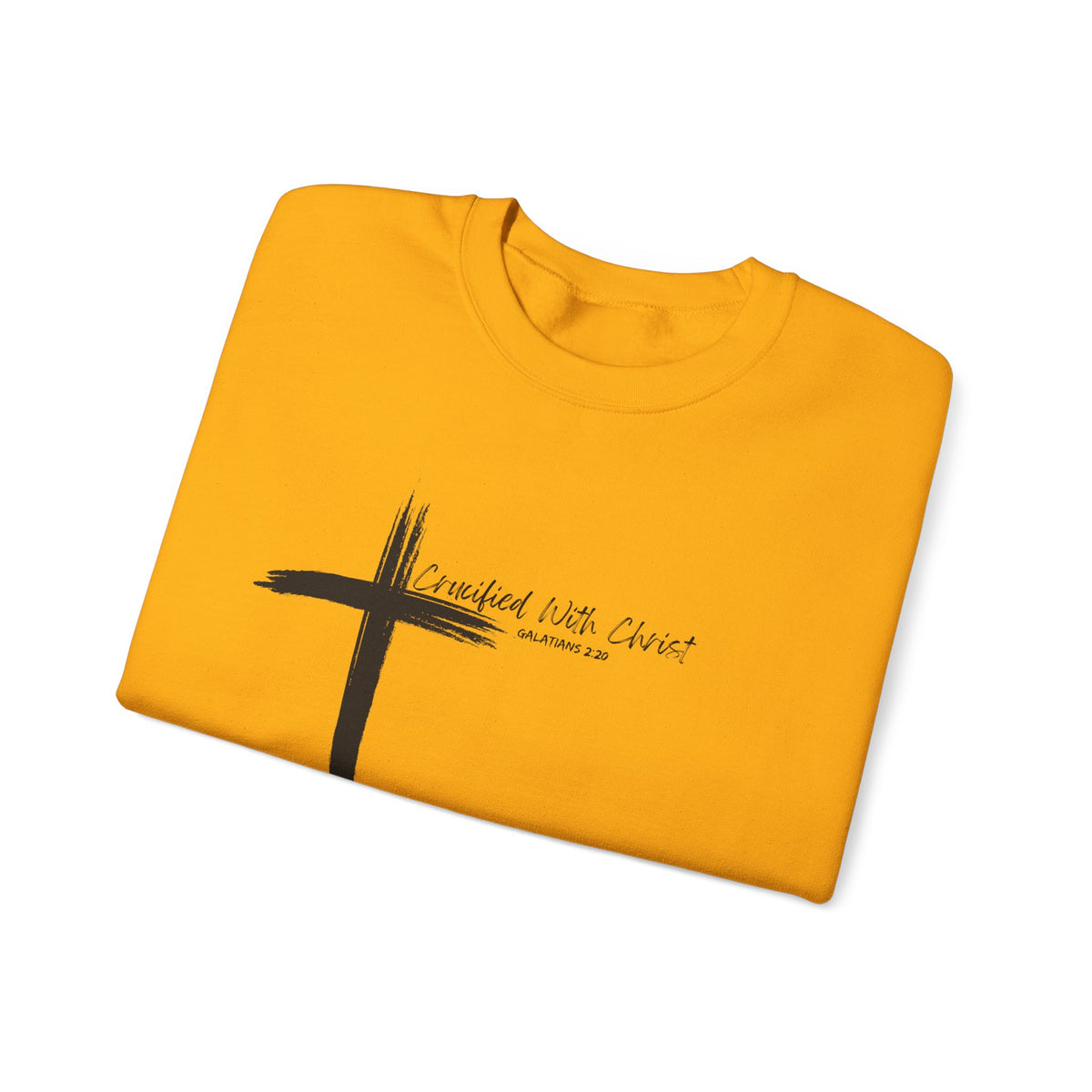 Crucified With Christ Ver.2- Christian Faith Crewneck Sweatshirt