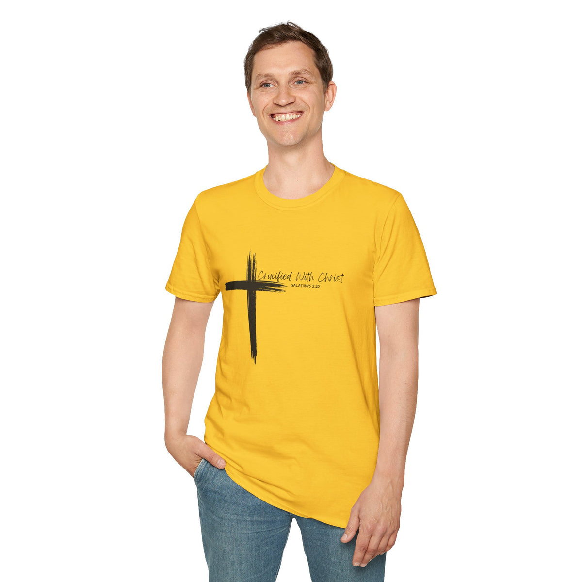 Crucified With Christ Ver.2- Unisex Softstyle T-Shirt
