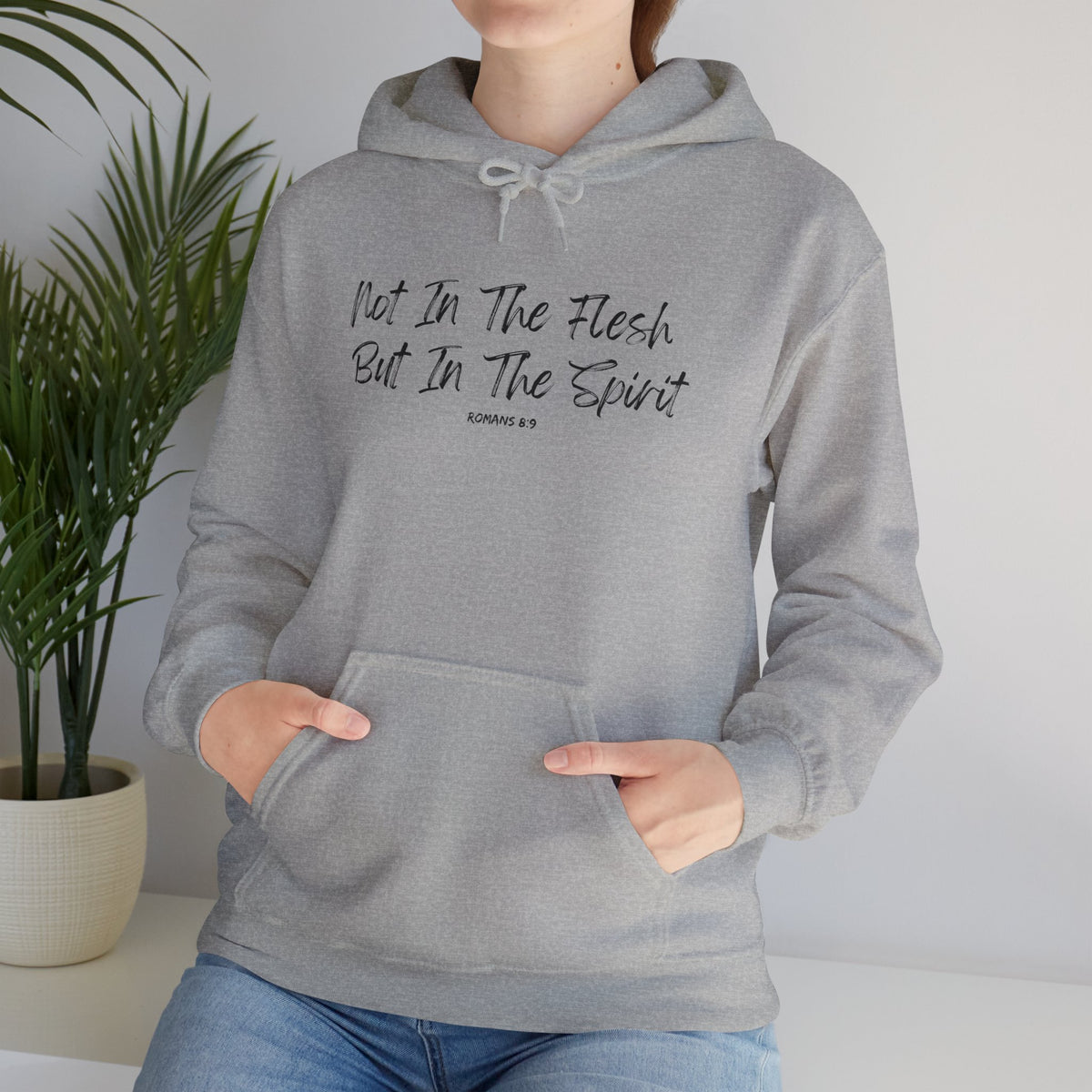 Not in the Flesh but in The Spirit- Unisex Heavy Blend™ Hooded Sweatshirt