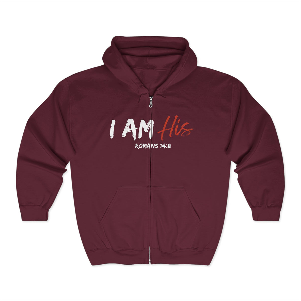 I Am His | Unisex Heavy Blend™ Full Zip Hooded Sweatshirt