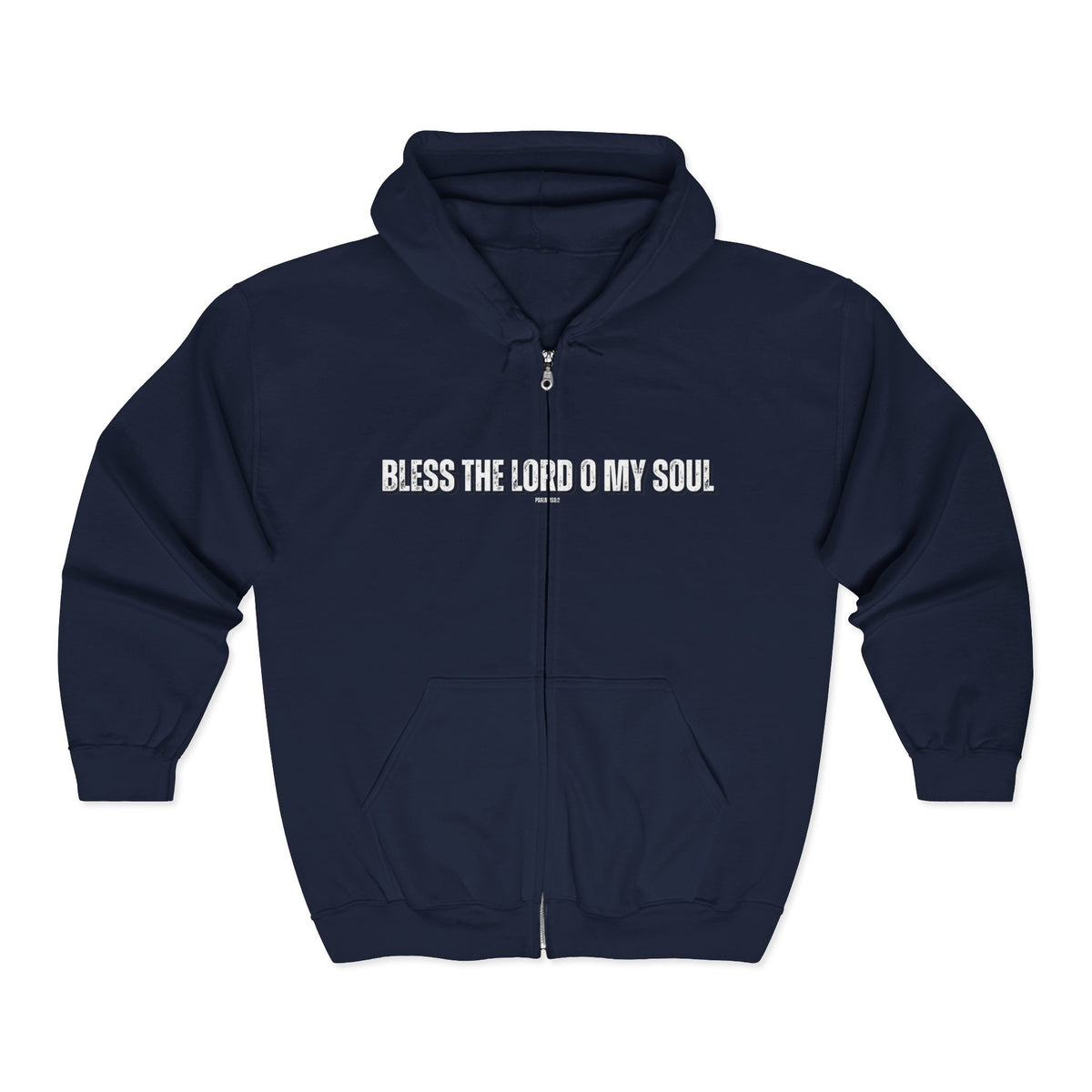 Bless The Lord O My Soul | Men's Heavy Blend™ Full Zip Hooded Sweatshirt