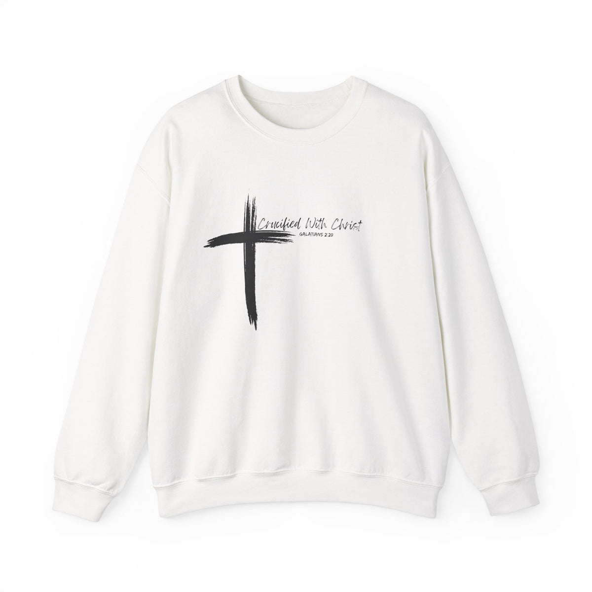 Crucified With Christ Ver.2- Christian Faith Crewneck Sweatshirt