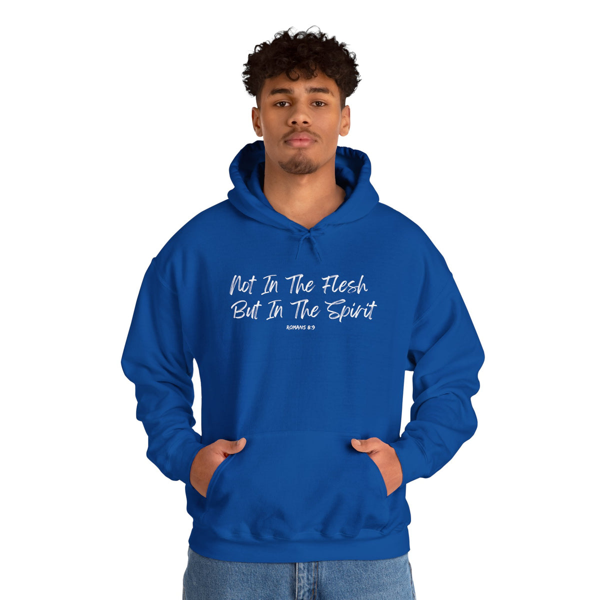 Not in the Flesh but in The Spirit- Unisex Heavy Blend™ Hooded Sweatshirt