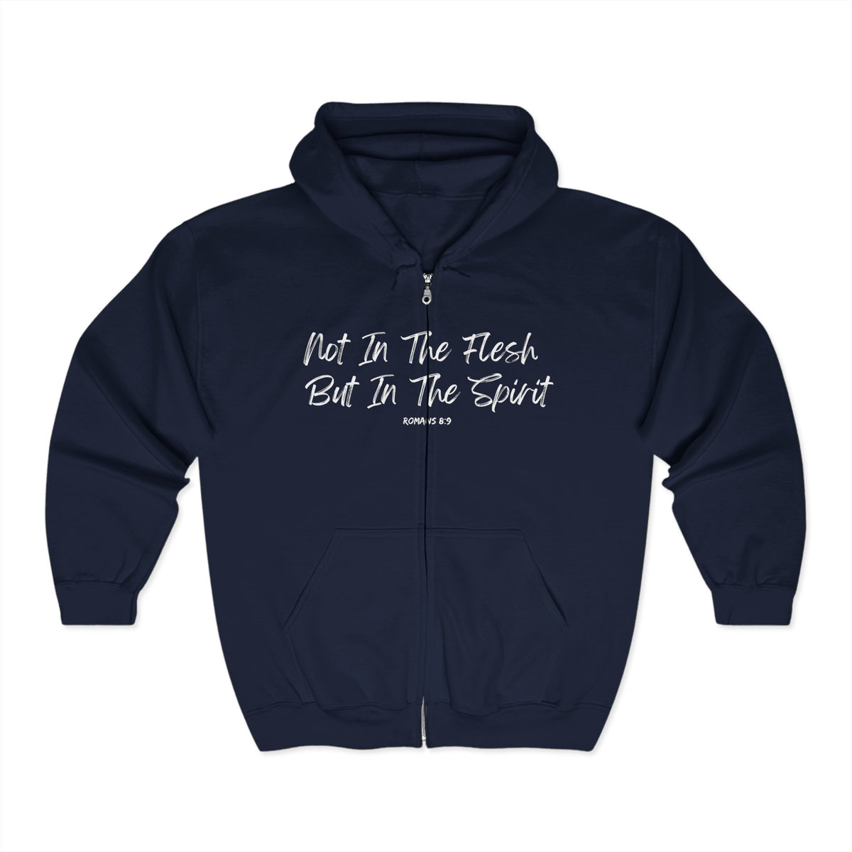 Not In The Flesh but In The Spirit | Unisex Heavy Blend™ Full Zip Hooded Sweatshirt