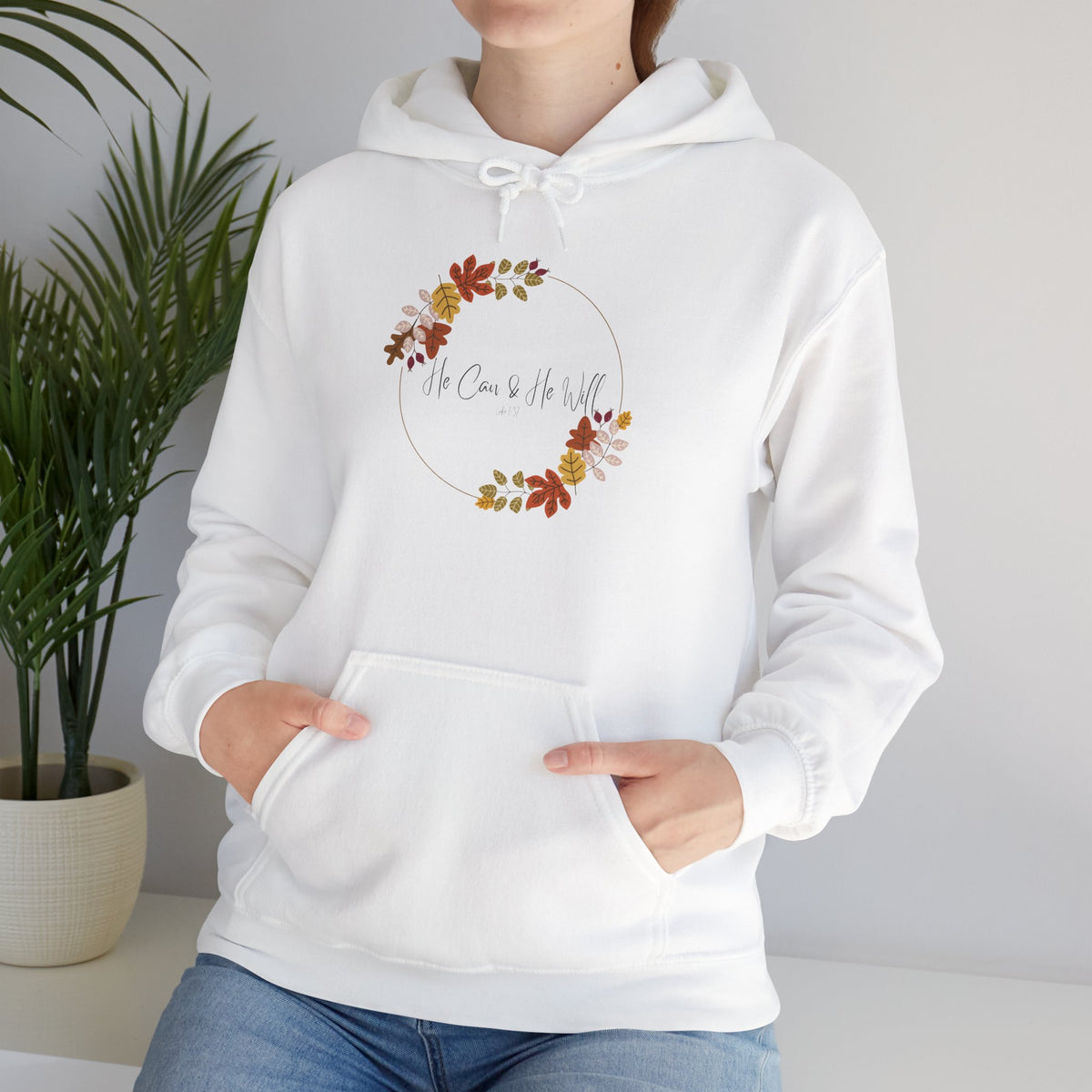 He Can & He Will | Laides' Heavy Blend™ Hooded Sweatshirt