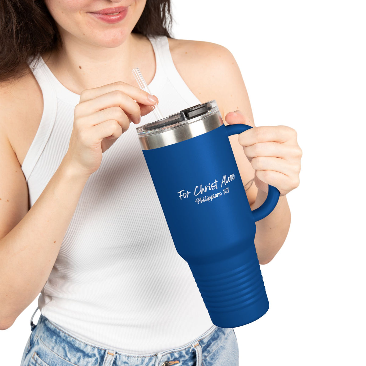 For Christ Alone- Insulated Travel Mug, 40oz