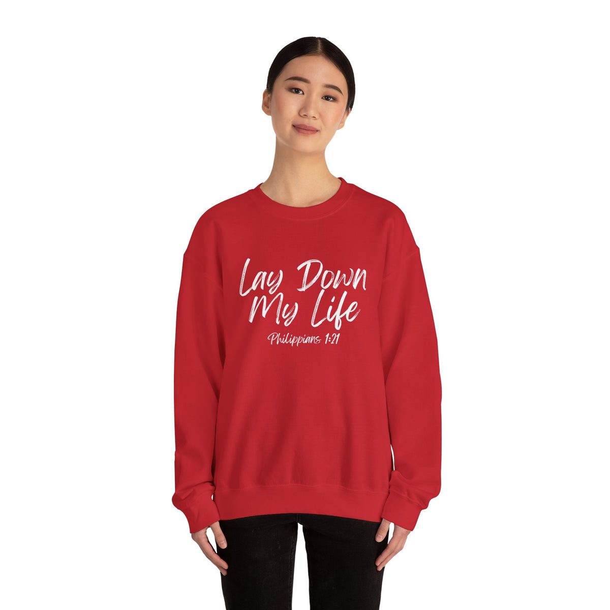 Lay Down My Life- Unisex Heavy Blend™ Crewneck Sweatshirt