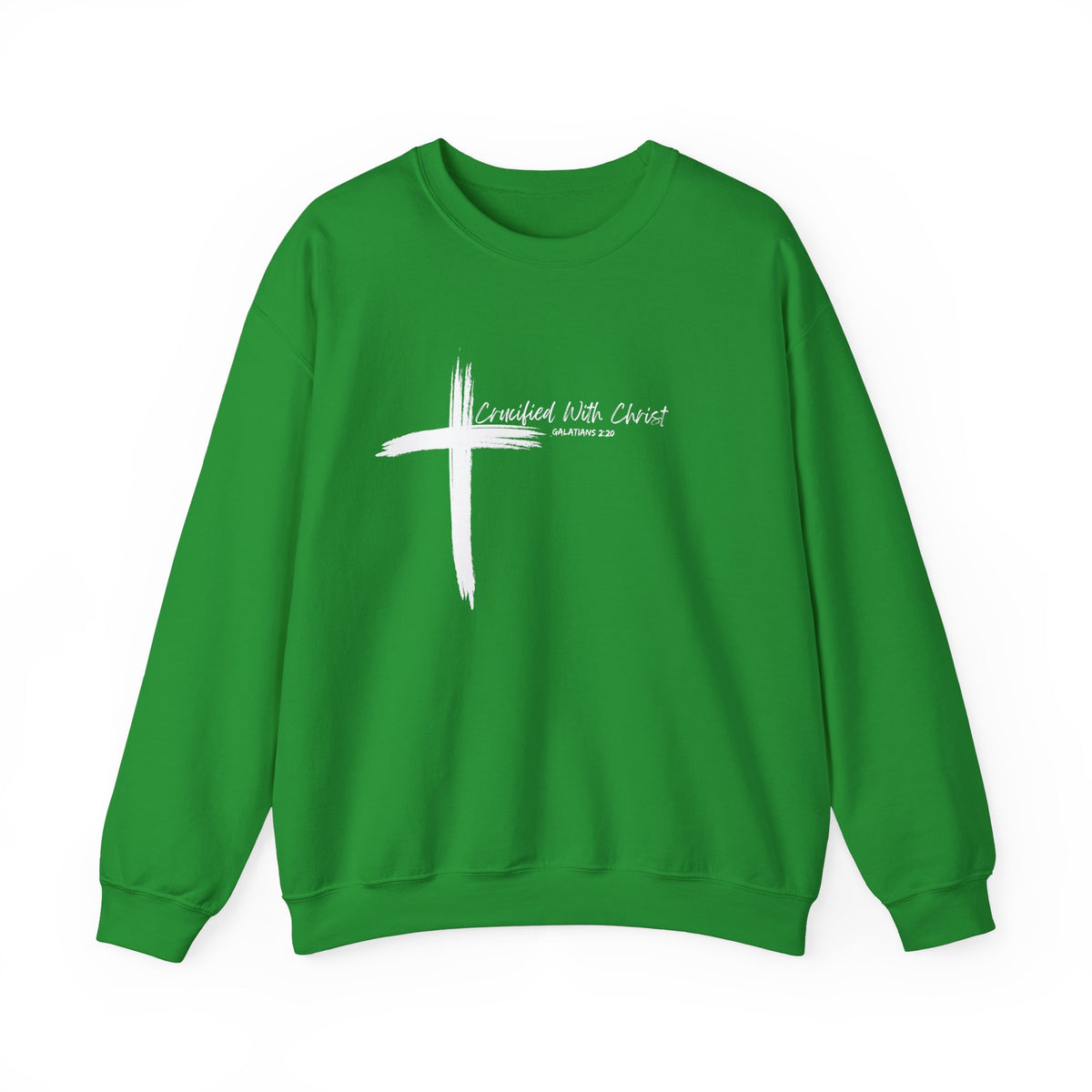 Crucified With Christ Ver.2- Christian Faith Crewneck Sweatshirt