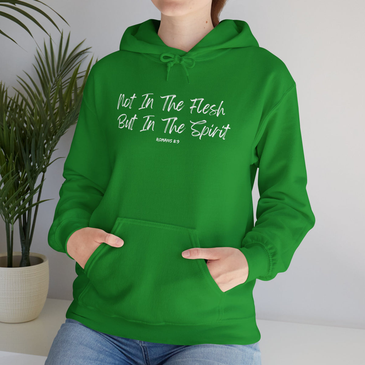 Not in the Flesh but in The Spirit- Unisex Heavy Blend™ Hooded Sweatshirt