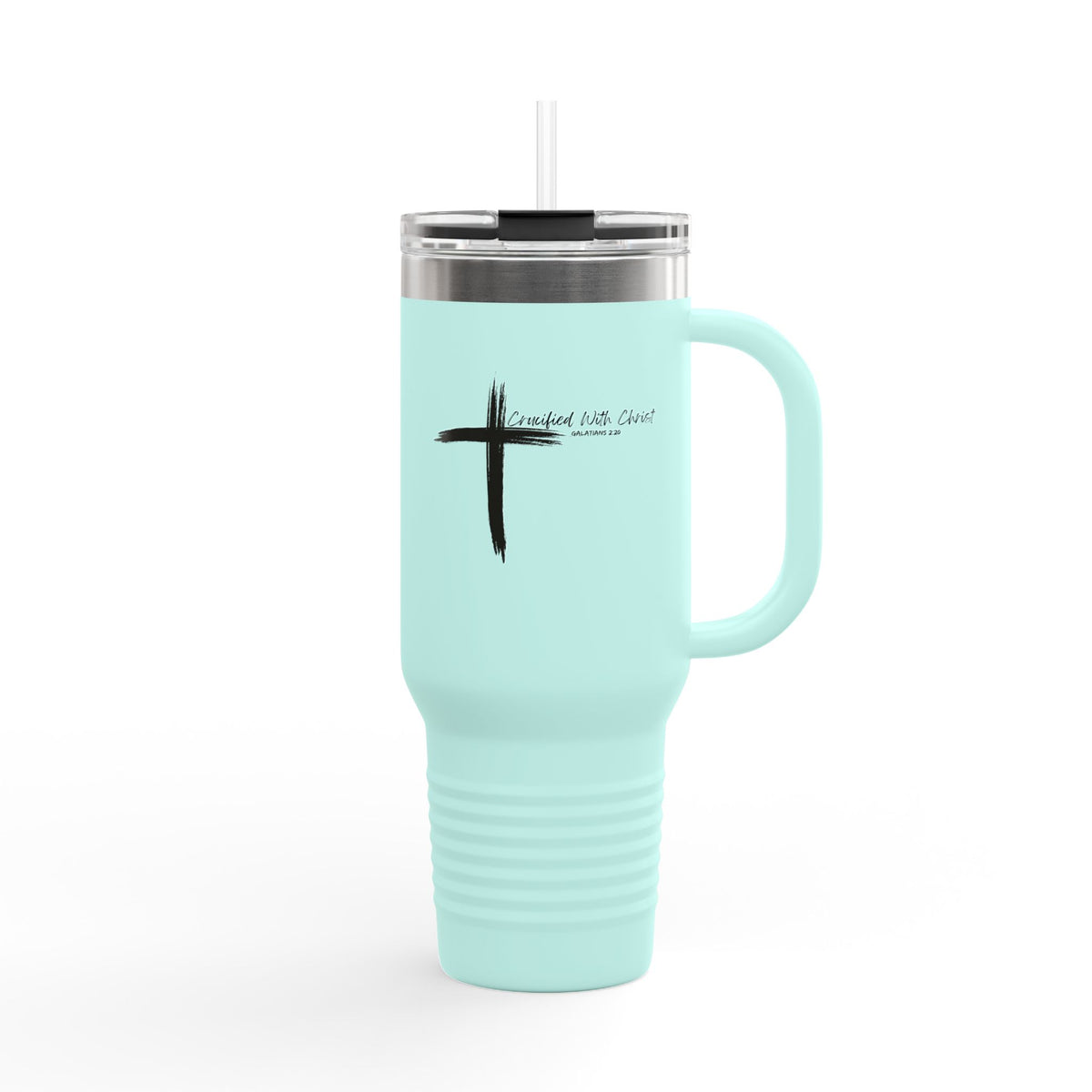 Crucified With Christ Ver.2- Insulated Travel Mug, 40oz