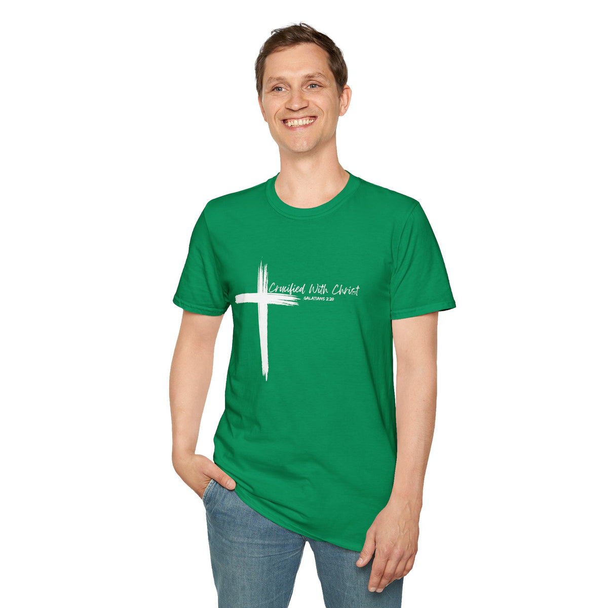 Crucified With Christ Ver.2- Unisex Softstyle T-Shirt