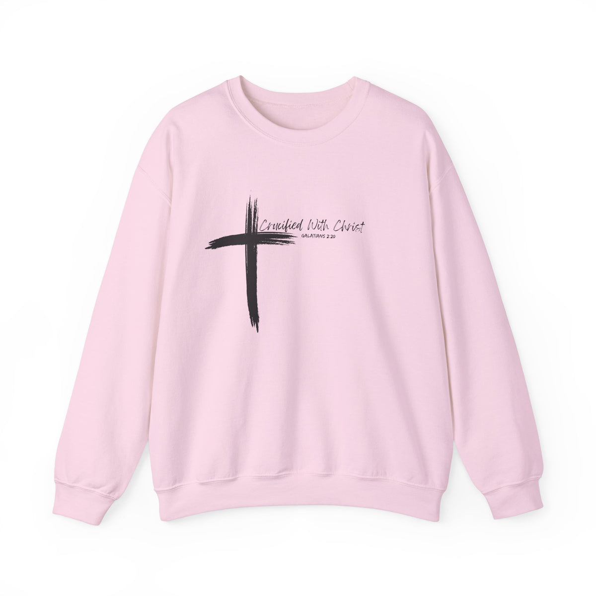 Crucified With Christ Ver.2- Christian Faith Crewneck Sweatshirt