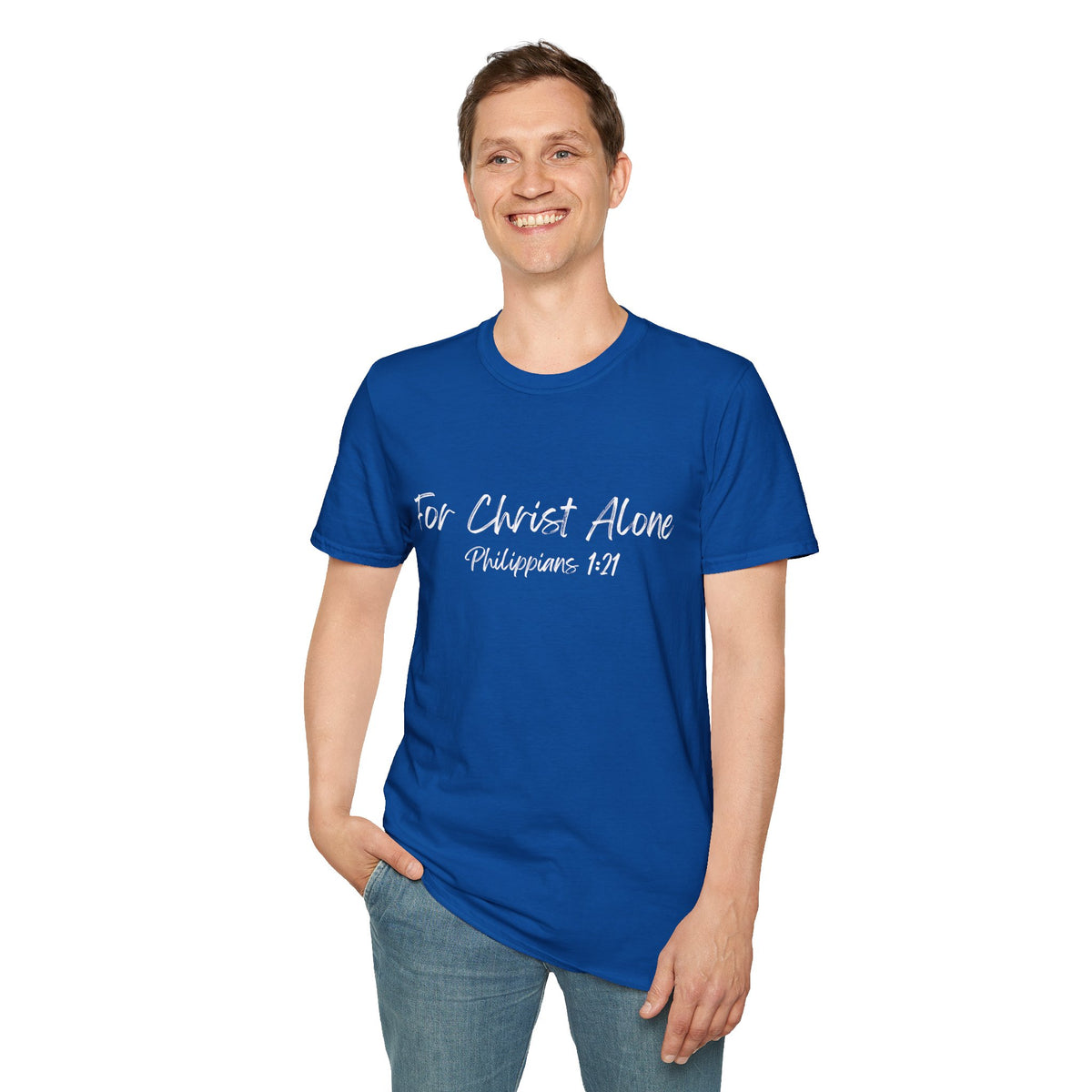 For Christ Alone- Unisex Softstyle T-Shirt