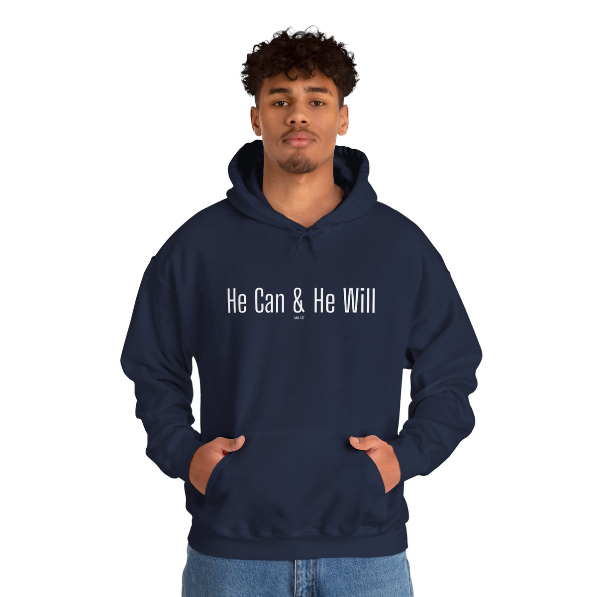 He Can & He Will | Men's Heavy Blend™ Hooded Sweatshirt