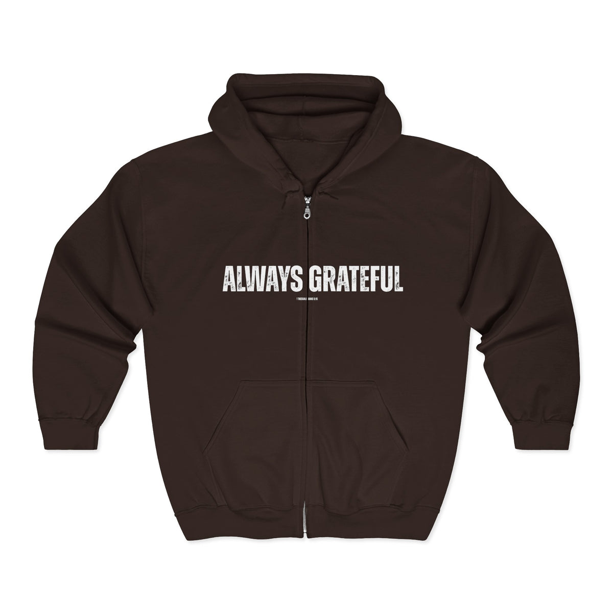 Always Grateful | Men's Heavy Blend™ Full Zip Hooded Sweatshirt