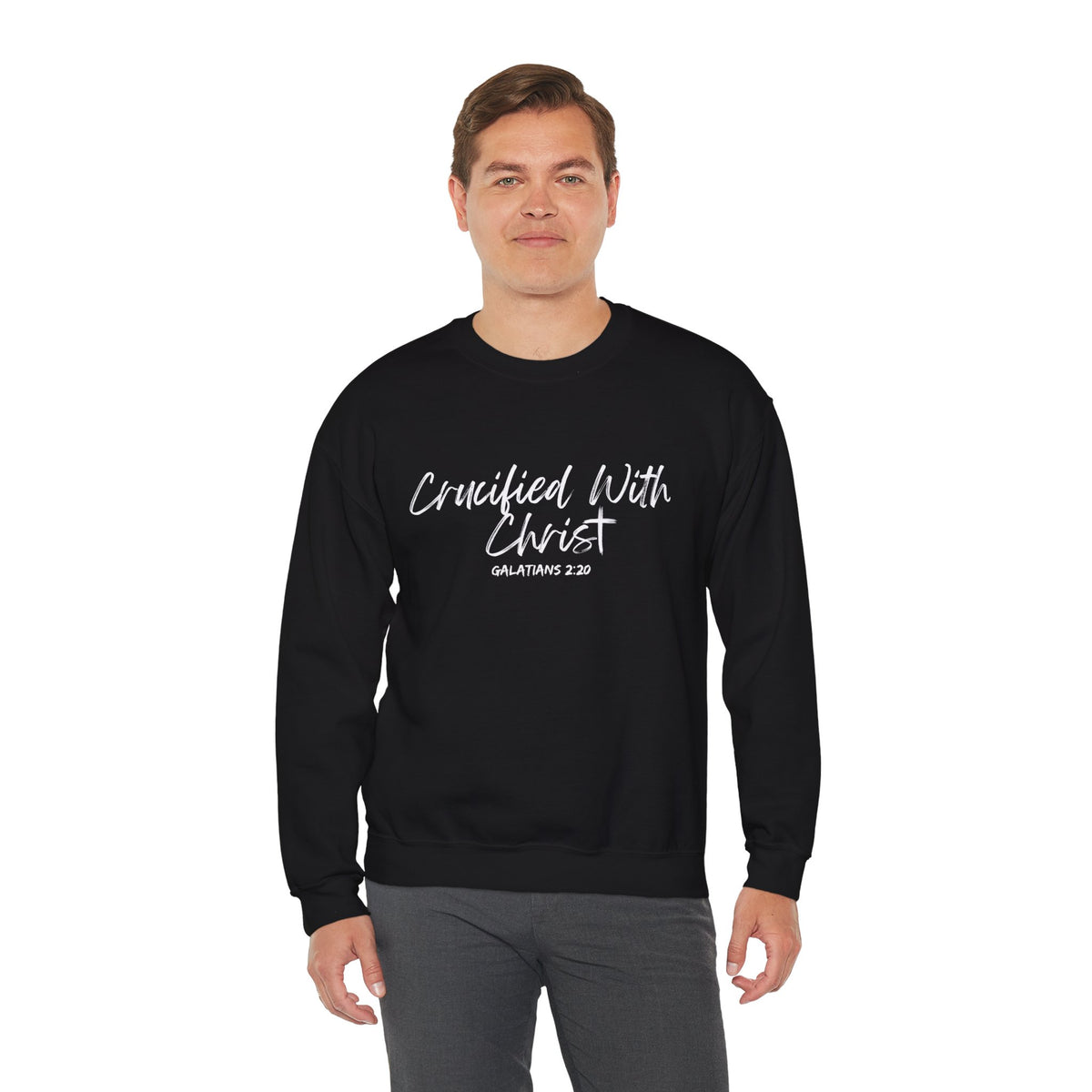Crucified With Christ- Unisex Heavy Blend™ Crewneck Sweatshirt