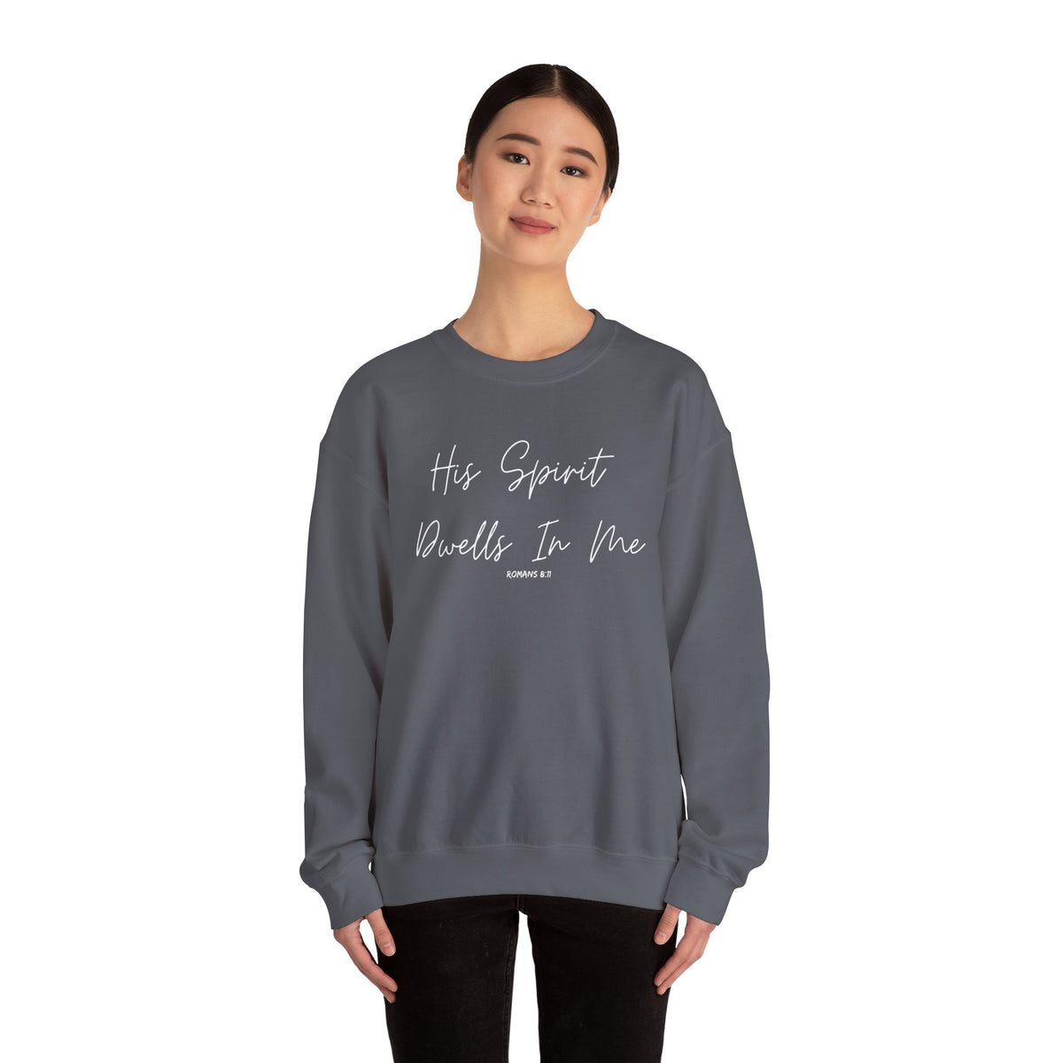 His Spirit Dwells In Me- Unisex Heavy Blend™ Crewneck Sweatshirt