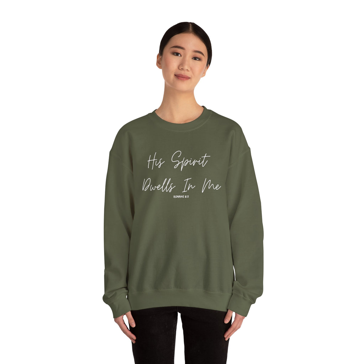 His Spirit Dwells In Me- Unisex Heavy Blend™ Crewneck Sweatshirt