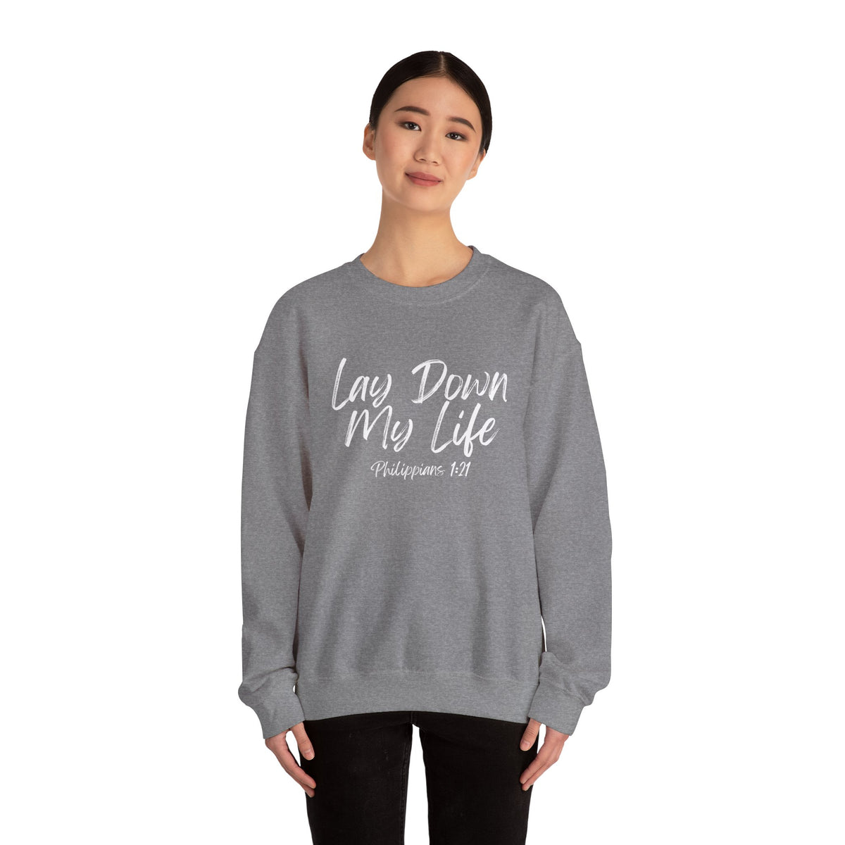 Lay Down My Life- Unisex Heavy Blend™ Crewneck Sweatshirt